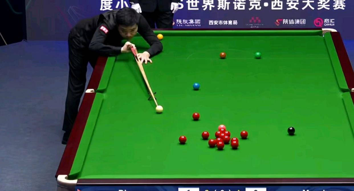 打服, 丁俊晖落后, 在前四局的 打服, 丁俊晖落后, 在前四局的